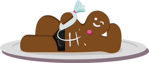 Illustratie van sexy koekeman